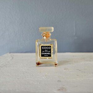 Vtg Chanel COCO Eau de Parfum Mini Bottle EMPTY Luxury Retro Collectible Decor